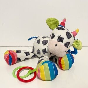 Blossom Farm Big Activity Moo Early Learning Cow Baby Plush Development Clip